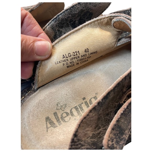 Alegria Brown Mules with Buckle Detail - Picture 5 of 7